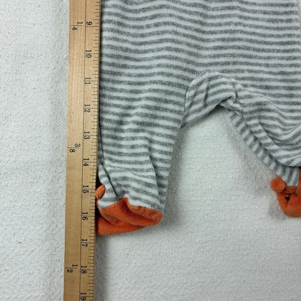 Carter's Baby Boy 4pc Lot Bodysuits Sleepers Cotton Terry Animal Gray Teal 3M